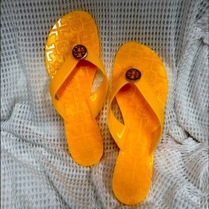 Tory Burch jelly sandals in buttercup 9